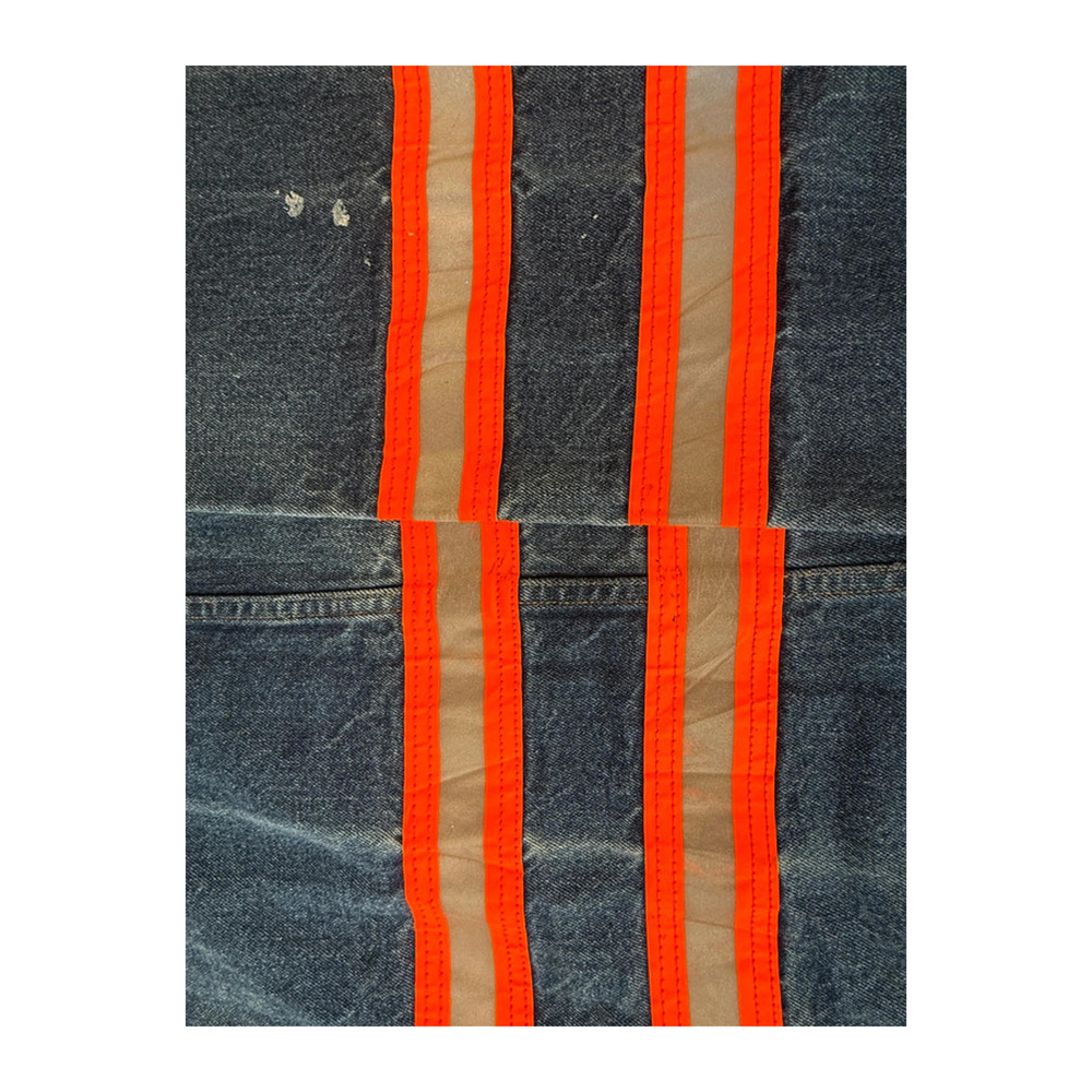 Vintage Caspia Y2K Baggy Reflective Jeans W38 L31 Made USA - Picture 4 of 8